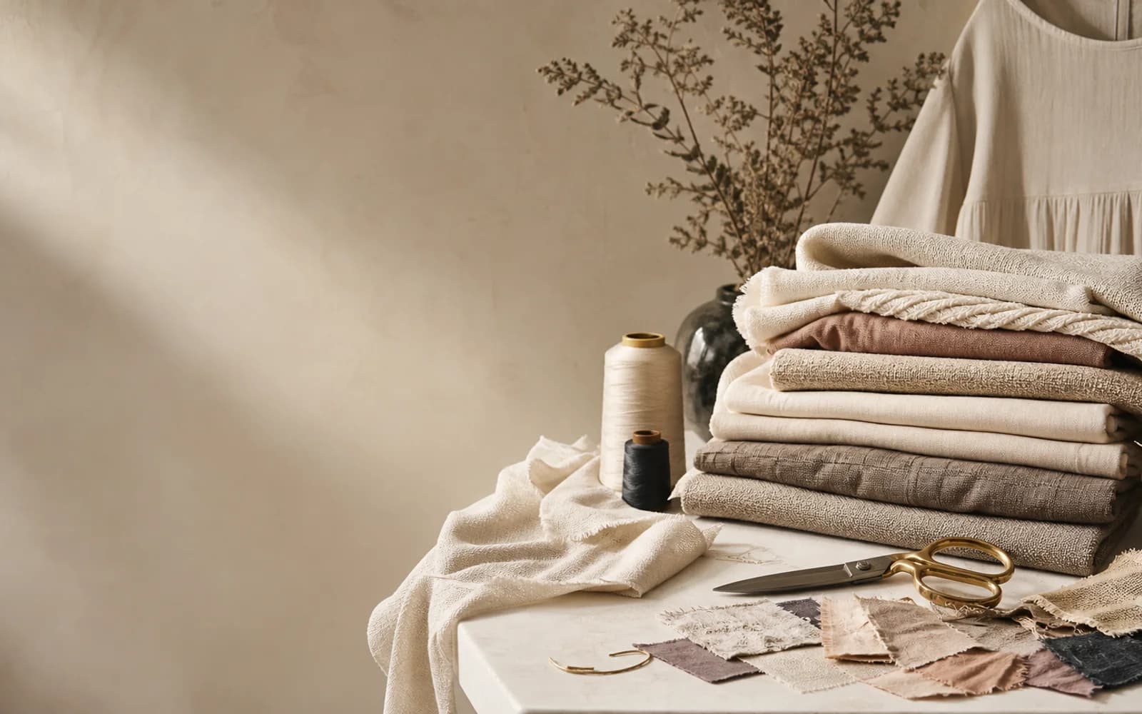 Reclaimed textiles in the Missy Miss atelier